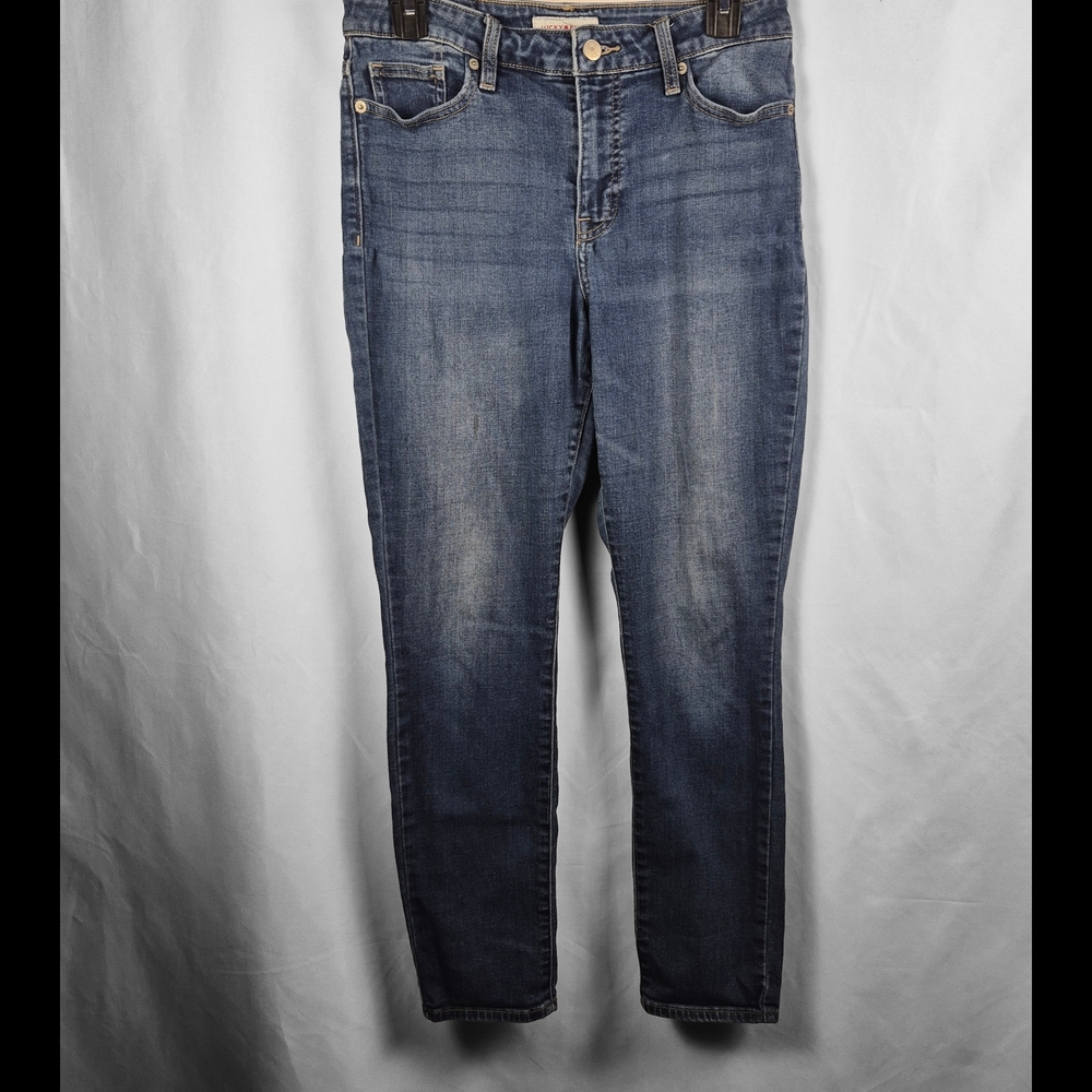 Lucky Brand Mid Rise Skinny Jeans Womens 8‎ / 29R Stretch Denim Blue
